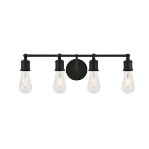 Elegant Lighting Serif 4 light black Wall Sconce - 1 of 4