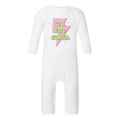 The Juniper Shop Be A Kind Human Lightning Bolt Baby Romper