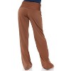 Women's Solid Printed Palazzo Pants - White Mark - 3 of 3