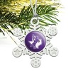 Tarleton State University Primary Logo Metal Snowflake Christmas Tree Holiday Ornament - 2 of 3
