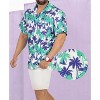 LA LEELA Mens Hawaiian Shirts Short Sleeve Button Down Shirt Men's Party Shirts Casual Holiday Summer Tropical Island Shirts Funny - 2 of 4
