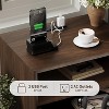 Modern Fluted Night Stand, Wood Nightstand Bedside Table End Table with Charging Station, Drawers and Storage Shelf for Living Room Bedroom - 4 of 4