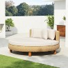 Christopher Knight Home Lauriel Boho Patio Plastic Wicker Daybed with Cushions and 4 Pillows - 2 of 4