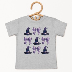 The Juniper Shop Coquette Witch Hat Collage Toddler Short Sleeve Tee - 1 of 4