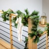 Sullivans Artificial 9' LED Mixed Pine Christmas Garland with Pinecones, Green, Indoor Christmas Decor - 4 of 4