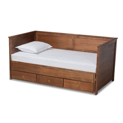 Twin To King Thomas Expandable Daybed With Storage Drawers - Baxton Studio  : Target
