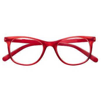 ICU Eyewear Screen Vision Blue Light Filtering Oval Glasses - Red