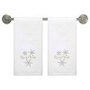 Avanti Snowflake 2-Pack Hand Towel Set - 2 of 3