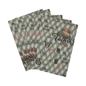 Unique Bargains Gift Wrap Paper White Kraft 27.56" x 19.69" 5 Pcs - 1 of 4