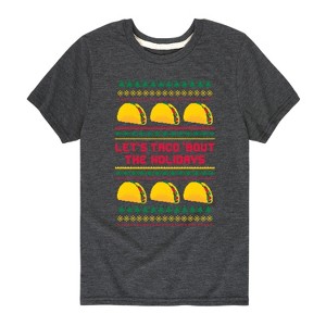 Boys' - Instant Message - Lets Taco Bout The Holidays Short Sleeve Graphic T-Shirt - 1 of 4