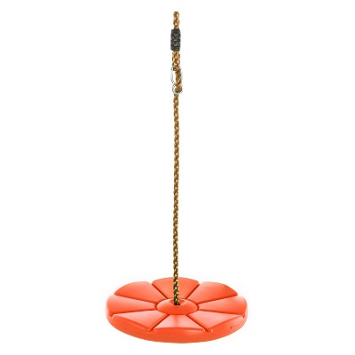 Swingan - Cool Disc Swing With Adjustable Rope - Orange