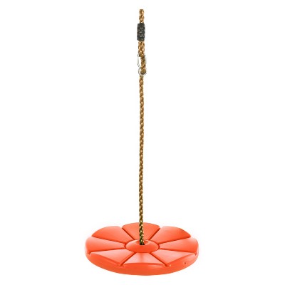 Swingan - Cool Disc Swing With Adjustable Rope - Orange