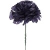 Floral Home 5" Stem Long Navy Blue Carnation Pick - 100-Piece - 3 of 3