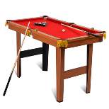 Costway 48'' Mini Table Top Pool Table Game Billiard Set Cues Balls Gift Indoor Sports