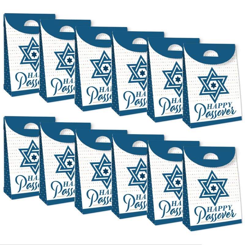 Big Dot of Happiness Happy Passover - Pesach Jewish Holiday Gift Favor Bags - Party Goodie Boxes - Set of 12, 6 of 10