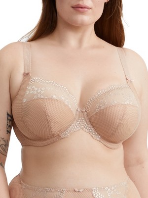 Elomi Women's Charley Side Support Plunge Bra - EL4382 34HH Fawn