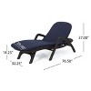 PAGED Woven Patio Chaise Lounge with Cushion,Outdoor Lounge Chairs for Poolside,Backyard - 3 of 4