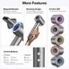 High-Speed Hair Dryer with 150,000 RPM Brushless Motor, 500M Negative Ions, Fast Dry, Lightweight, Quiet Blow Dryer with Diffuser & Magnetic Nozzle - 2 of 4