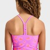 Girls' Leopard Spot Tankini Set - Cat & Jack™ Purple - 3 of 3