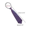 Allegra K Men's Pre Tied Formal Casual Zipper Solid Color Adjustable 8cm-wide Tie - 4 of 4