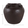 Decorative Rustic Textured Vase with Handles - Perfect Flower Vase for Living Room, Bedroom, Office, and Room Decor - Stylish House Decor - 13", Brown - 3 of 4