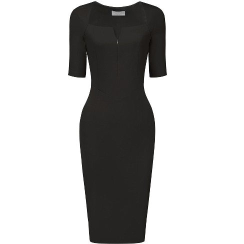 Zip neck outlet dress