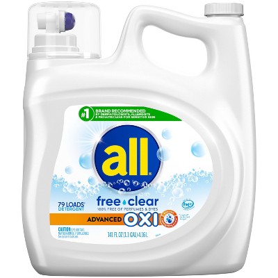 All Advanced Oxi Free Clear Liquid Laundry Detergent
