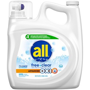 All Advanced Oxi Free Clear Liquid Laundry Detergent - 1 of 4