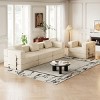 72.4" Convertible Corduroy Sofa Bed with Storage Pockets,2-Seat 4-Seat Folding Sleeper Couch for Living Room,Bedroom-Baofuwish - 2 of 4