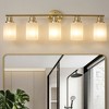 DAKAFUL Modern Bathroom Vanity Light, 4/5/6//8/10-Light Vanity Fixtures with Clear Glass Shade, Reversible Wall Sconces Over Mirror,for Bedroom - 2 of 4