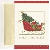 Masterpiece Studios 16-Count Boxed Christmas Cards With Foil-Lined Envelopes, Embossed Santa's Elegant Sleigh, 5.62" x 7.87" (938200) - 2 of 2