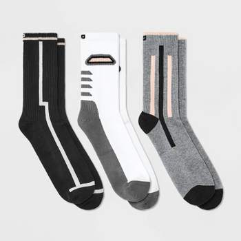 Pair of Thieves Men's 3pk Striped Cushion Crew Socks