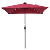 Sonkuki 6.5 FT LED Square Outdoor Patio Umbrella Market Table Umbrella - 2 of 4