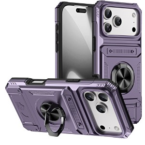HTUTWOO iPhone 17/Pro/Pro Max/Air Cases Aluminum Alloy Heavy Duty Outdoor Protection Cover with Kickstand for iPhone 17/Pro/Pro Max/Air - 1 of 4