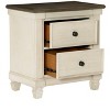 NicBex Rustic 2-Drawer Nightstand with Classic Knobs Bedside Table with Storage End Table for Bedroom, Living Room - 4 of 4