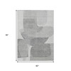 HomeRoots 5' X 8' Linen And Gray Abstract Washable Indoor Outdoor Area Rug - 3 of 4