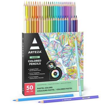 Arteza Professional Everblend Dual Tip Ultra Artist Brush Sketch Markers,  Pastel Tones Replaceable Tips - 12 Pack : Target
