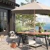 9' Round Outdoor Patio Market Umbrella with Faux Wood Pole - Threshold™ - 2 of 4