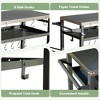 Maggift 3-Tier Rust-Proof Outdoor Grill Cart with Stainless Steel Table, Rack and Wheels for Multi-Person Party, Grey, 42.24"*21.65"*32.69 - 4 of 4