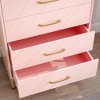 Nasitip 4 Drawer Dresser,Storage Tower with Metal Handles, Storage Organizer for Bedroom, Living Room, Hallway - 2 of 3