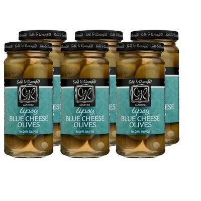 Sable & Rosenfeld Tipsy Blue Cheese Olives - Case of 6/5 oz