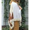 Women's DUSTER WITH LASER CUT SUEDE AND FRINGE DETAILS - JUDITH MARCH - 2 of 3