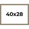 PosterPalooza | Ornate Silver Picture Frame - UV Acrylic, Backing Board, Hanging Hardware Included - 2 of 4