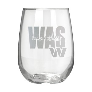 NFL Washington Commanders The Vino Stemless 17oz Wine Glass - Clear - 1 of 1
