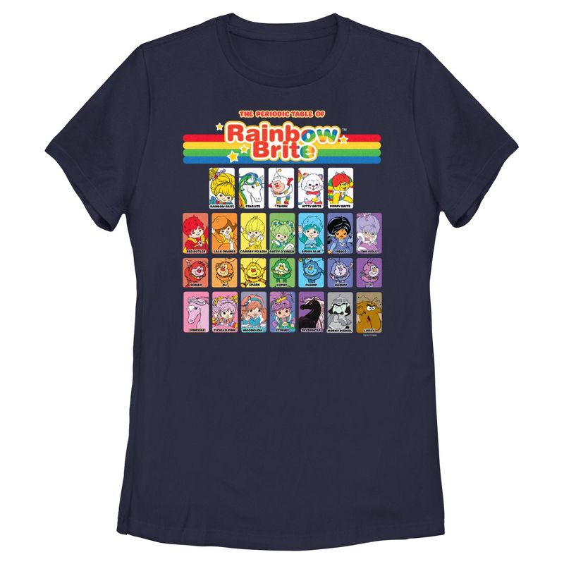 Women's Rainbow Brite Table of Characters T-Shirt, 1 of 5
