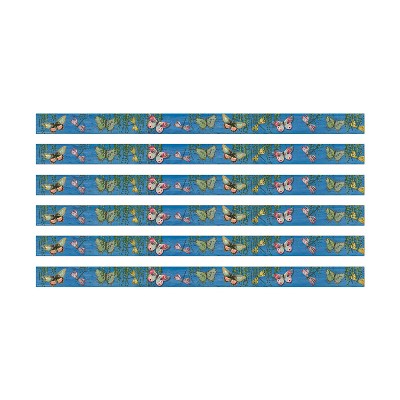 Eureka® Curiosity Garden Butterfly Deco Trim®, 37 Feet Per Pack, 6 Packs