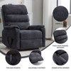 NicBex Chenille Lift Recliner Chair for Elderly,Cozy Massage Chairs with Massage and Lumbar Heating,Modern Reclining Chairs for Living Room - 4 of 4