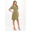 WEST K Women's Elli Short Flutter Sleeve High-Waist Mini Dress - 2 of 4