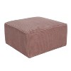 Grungis Corduroy Square Benches,Modern Upholstered Ottoman,Ottoman Bench for Living Room,Bedroom - 4 of 4