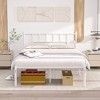 VECELO Metal Platform Bed Frame Queen/Full/Twin Size, Heavy Duty Bed Frame with Headboard & Footboard Black/White/Gold/Pink - 2 of 4